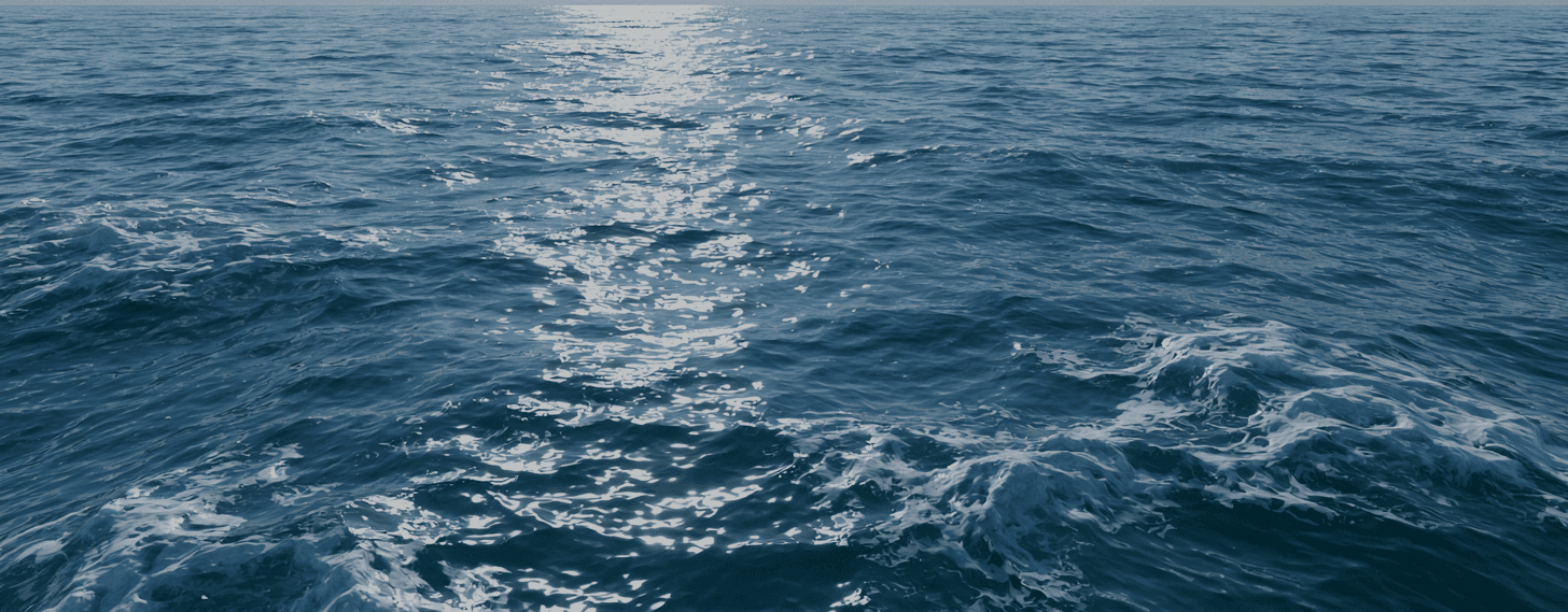 Blue sea waves